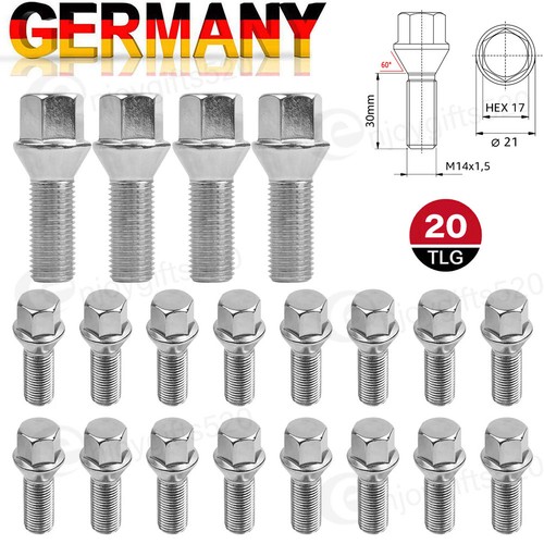 20x radschraube m14x1 - 20x, m14x1,5